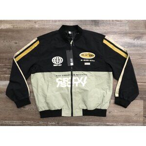 Lira Mens XL Black & Gray CRTV I SCTY Windbreaker Jacket New with Tags